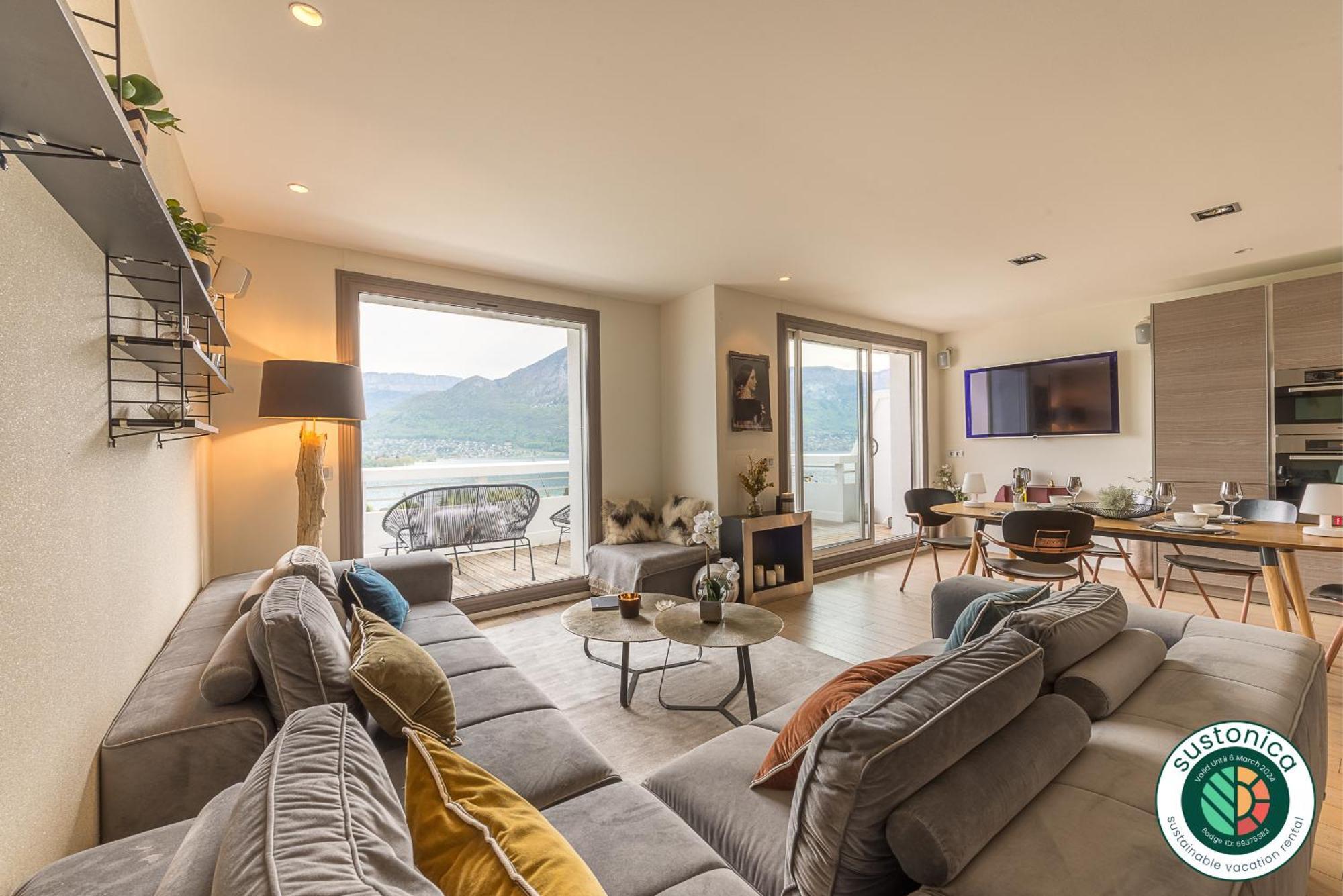 Annecy Lake, Luxury Top Floor Apartment - Lla Selections By Location Lac 阿讷西 外观 照片